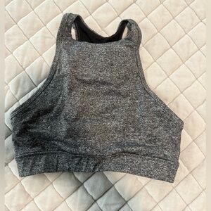 Gray chestee sports bra